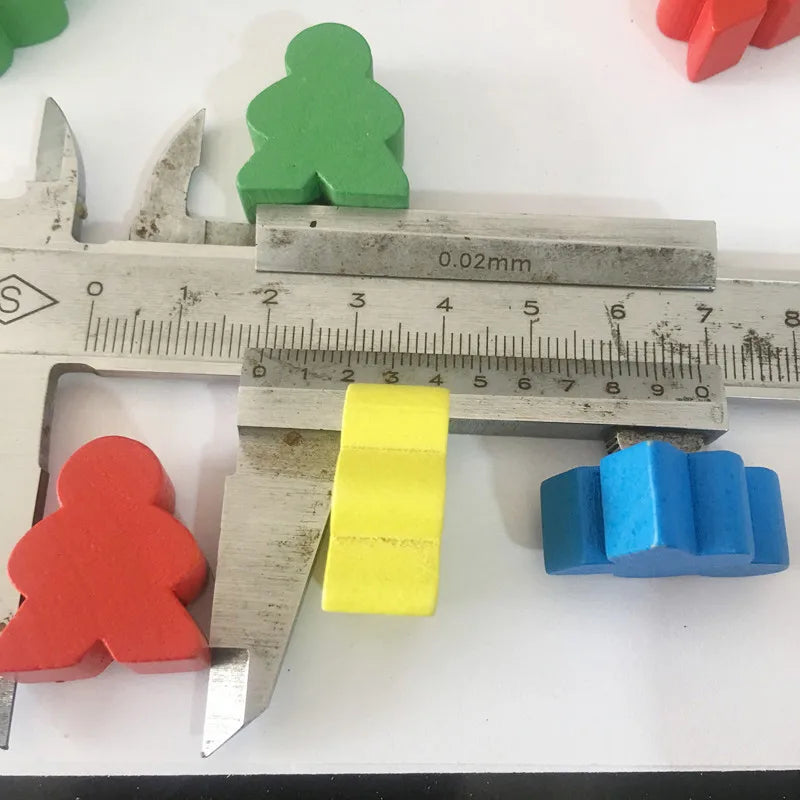 10Pc Big Wooden Peeple Pieces For Games