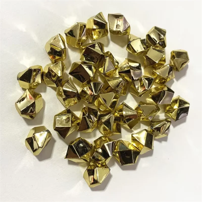 50PCS Acrylic Gold Silver Irregular Stone Game Pieces