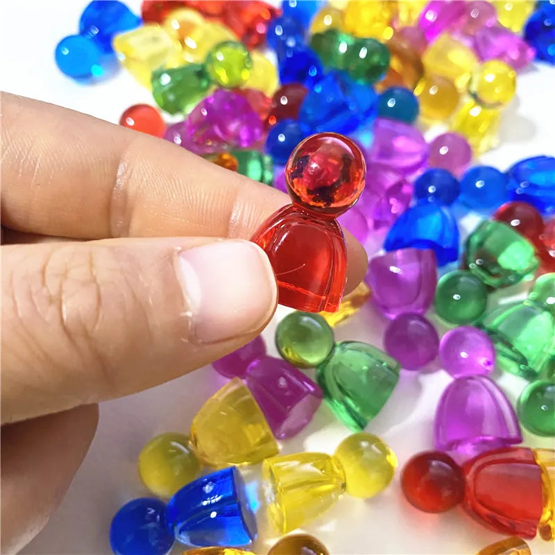 10pcs Acrylic Colorful Pieces For Games