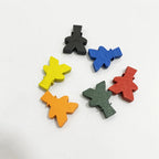 10pcs Colorful Wooden Magician Pieces For Board Games
