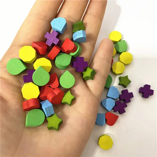 40Pcs Wood Game Tokens - Out of Play