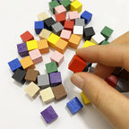 50Pcs Colorful Wood Cubes For Board Games