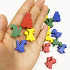 10 Pcs Wooden King/Master/Swordsman Peeples