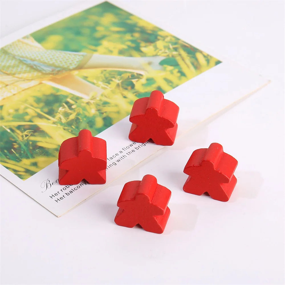 50PCS 16mm Wooden Meeples