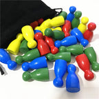 40Pcs Wooden Pawn For Board Games