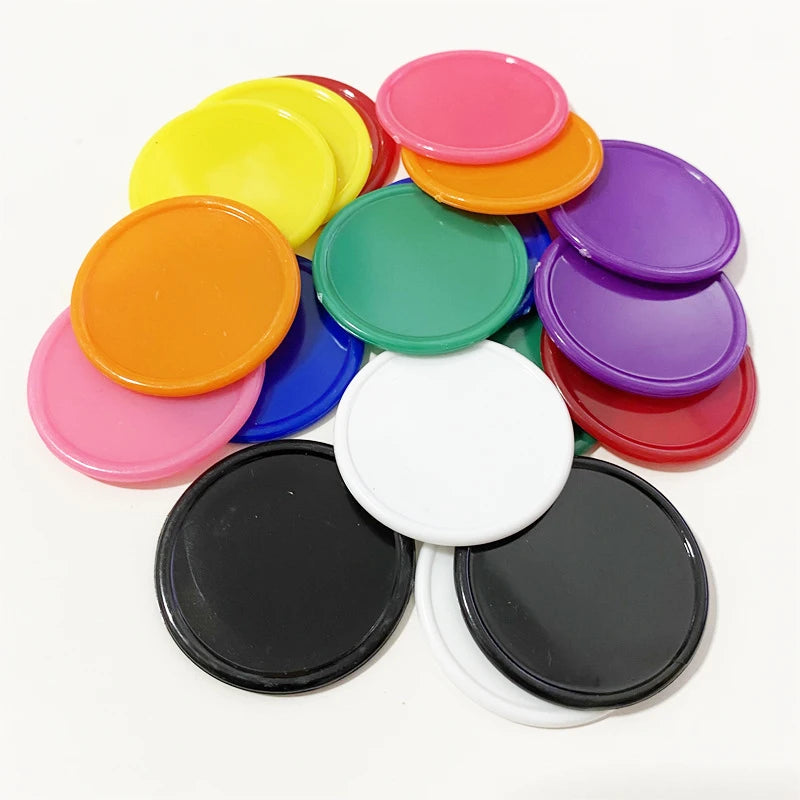 100Pcs Plastic Token For Board Games