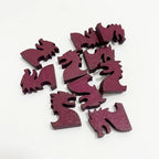 10pcs Wooden Dragon Shape Pieces For Board Games