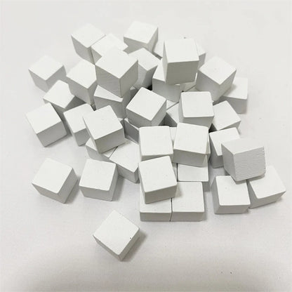 50Pcs Colorful Wood Cubes For Board Games