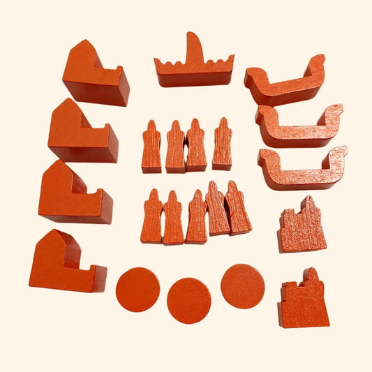 Sea Ports, Boats, and Goods Tokens - Out of Play Board Game Accessories - 