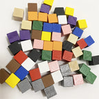 50Pcs Colorful Wood Cubes For Board Games