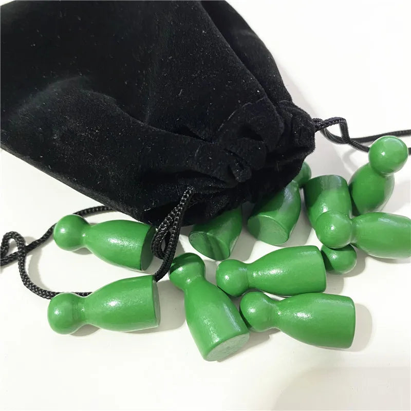 40Pcs Wooden Pawn For Board Games