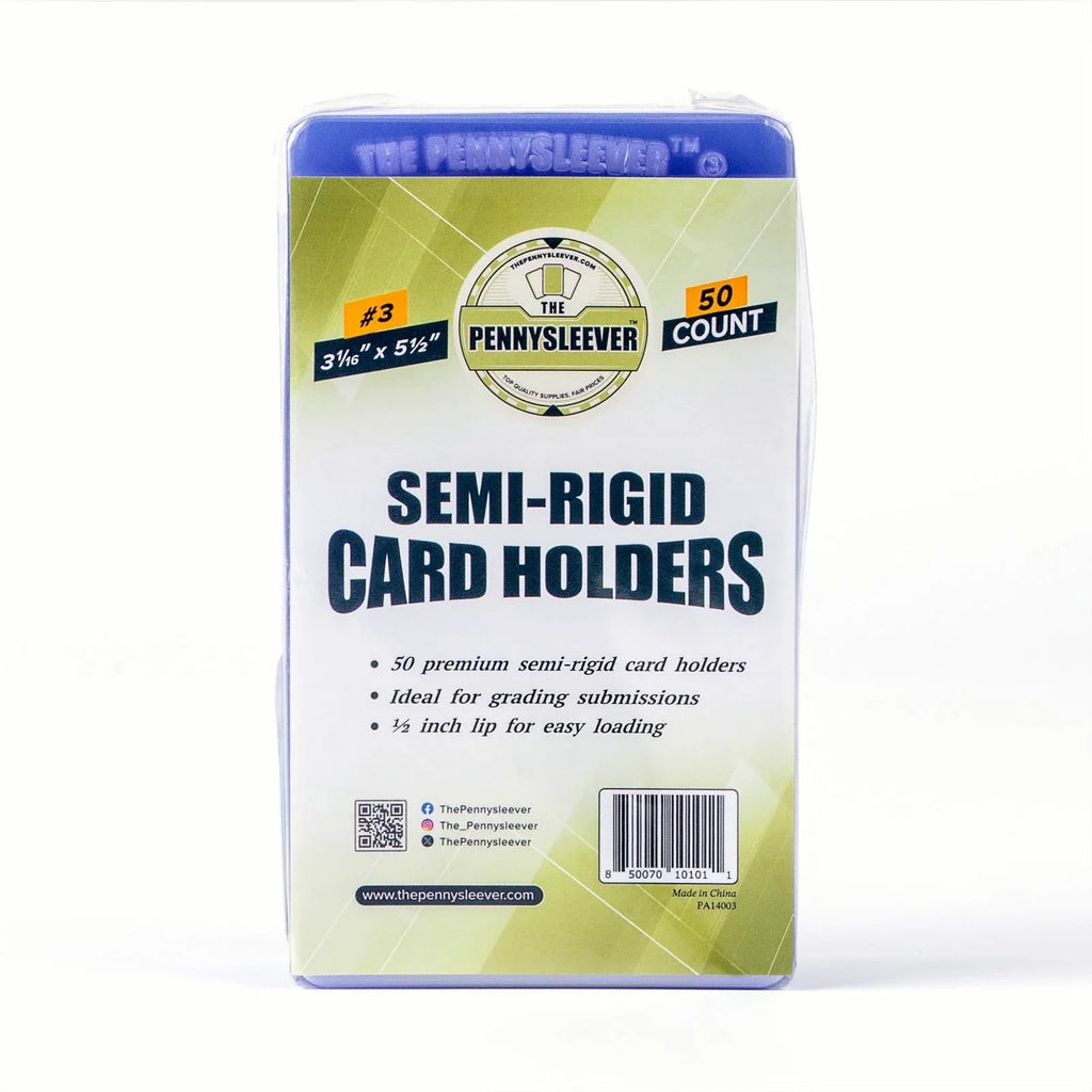 Semi-Rigid Card Holder #3 (3¹⁄₁₆'' x 5¹⁄₂'') (50 count) - Out of Play