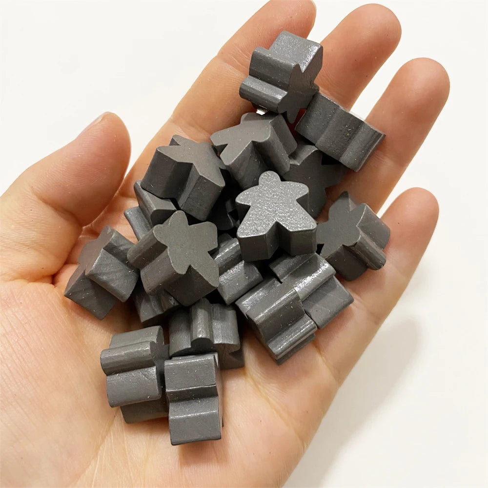100PCS Wooden Meeples Bulk Replacement