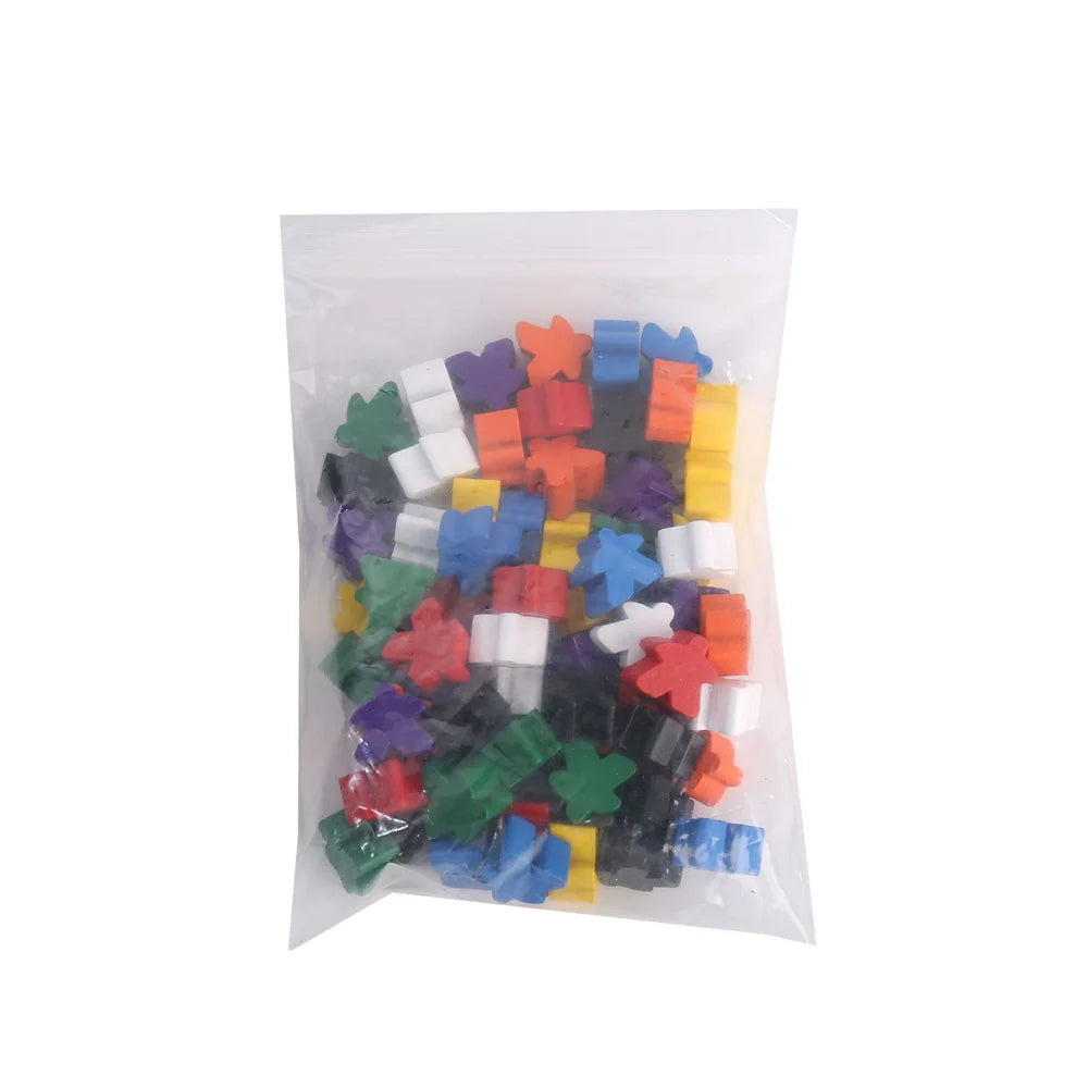 50PCS 16mm Wooden Meeples
