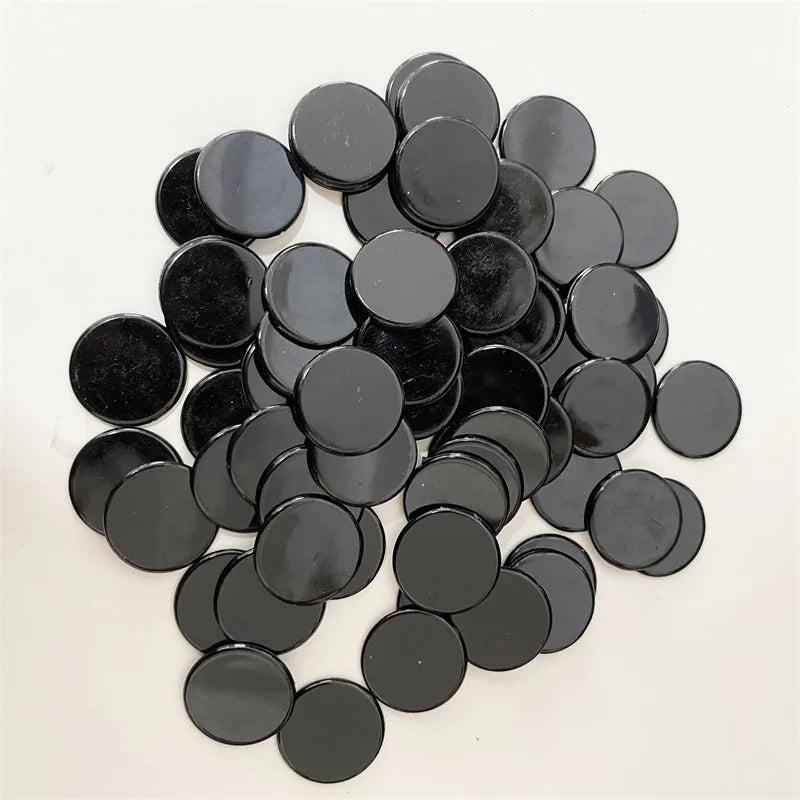 100pcs Transparent and Solid Chips For Board Game Tokens
