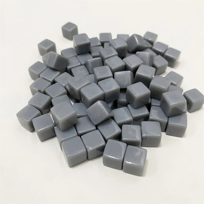 100Pcs Solid and Clear Acrylic Cubes For Board Games