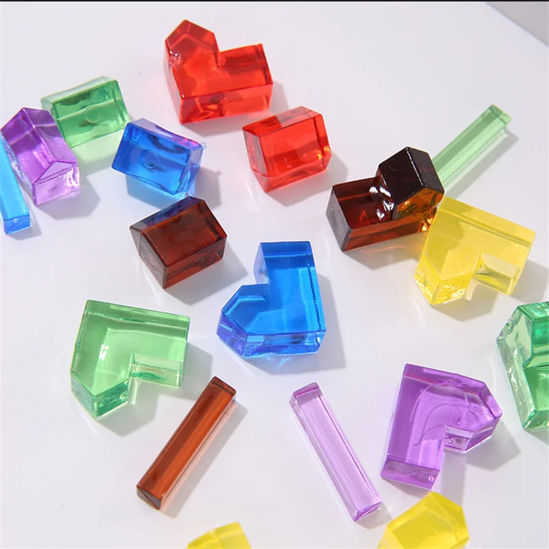 24Pc/set Plastic City/Road Pieces for Board Games