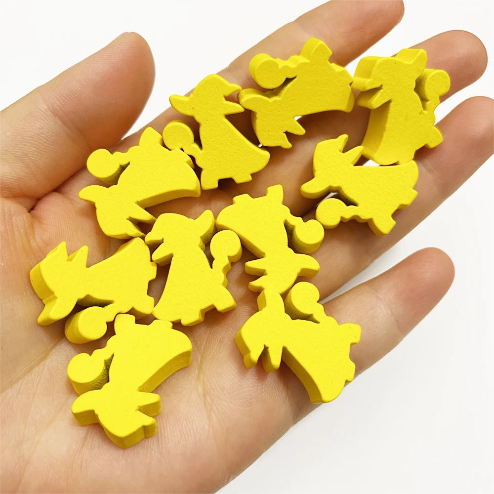 10 Pcs Wooden King/Master/Swordsman Peeples