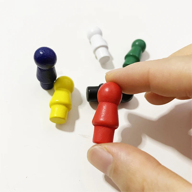 60Pcs Wood Peg Pawns For Board Games