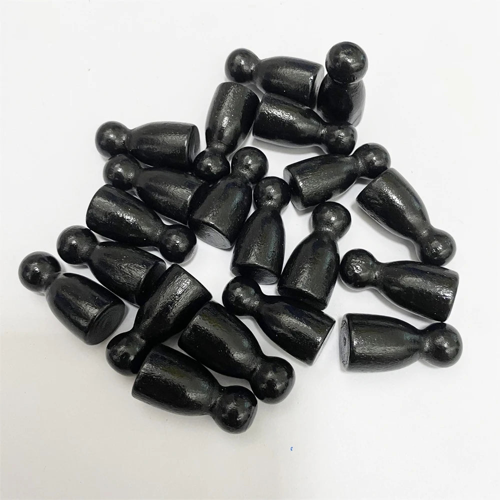 20Pcs Wooden Pawn Pieces For Board Games