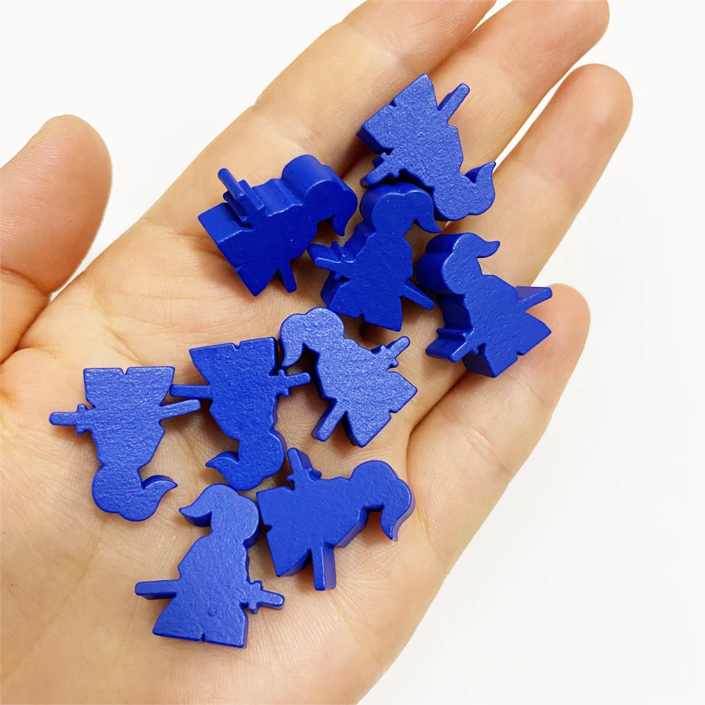 10 Pcs Wooden King/Master/Swordsman Peeples