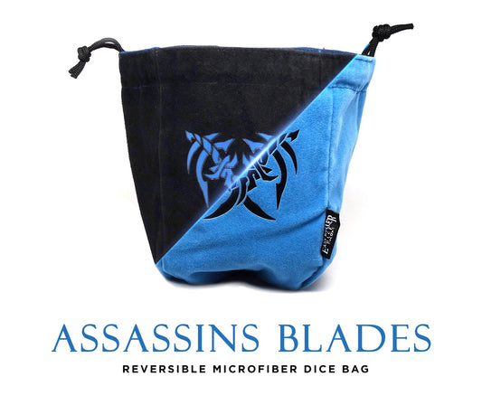 Assassin's Blades Reversible Microfiber Self-Standing Large Dice Bag Easy Roller Dice Company