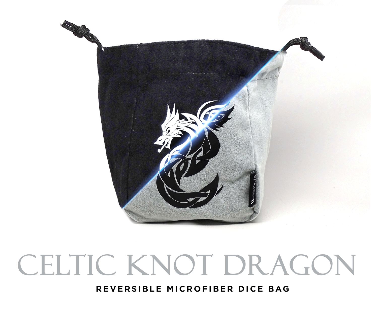 Celtic Knot Dragon Reversible Microfiber Self-Standing Large Dice Bag - Out of Play