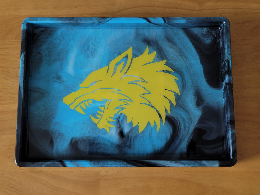 Hand-Cast Resin Dice Trays