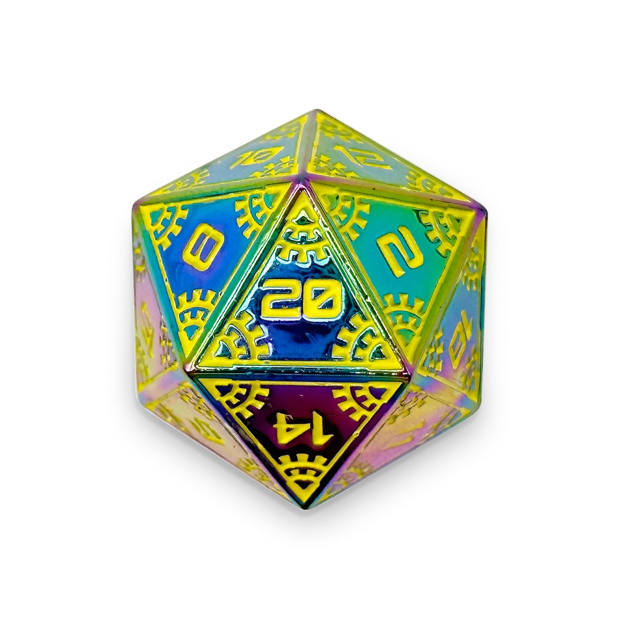 Space Dice Meteor Runestones™ - 25mm D20 - Solar Flare - Out of Play