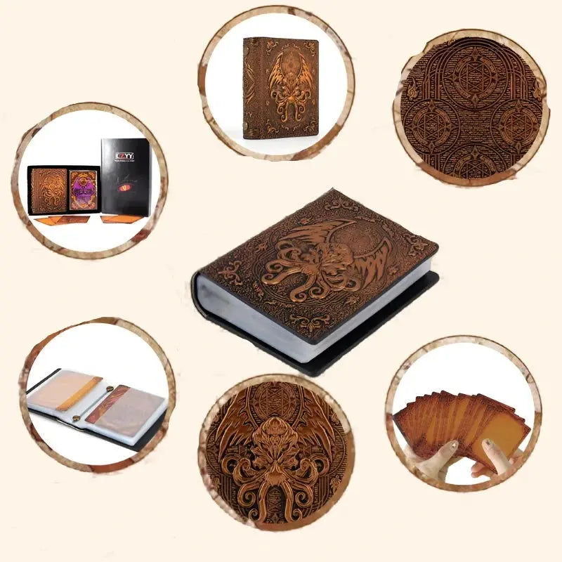 Spellcard Holder Cthulhu Embossed Hard Cover Spellbook - Out of Play Board Game Accessories