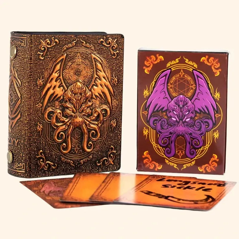 Spellcard Holder Cthulhu Embossed Hard Cover Spellbook - Out of Play Board Game Accessories