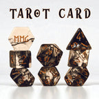 Tarot Card Resin Dice Set
