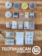 Bits Bins Teotihuacan City of Gods - 5 Pods, 5 Minis, 5 Originals, 1 XL, 2 TIles - Out of Play