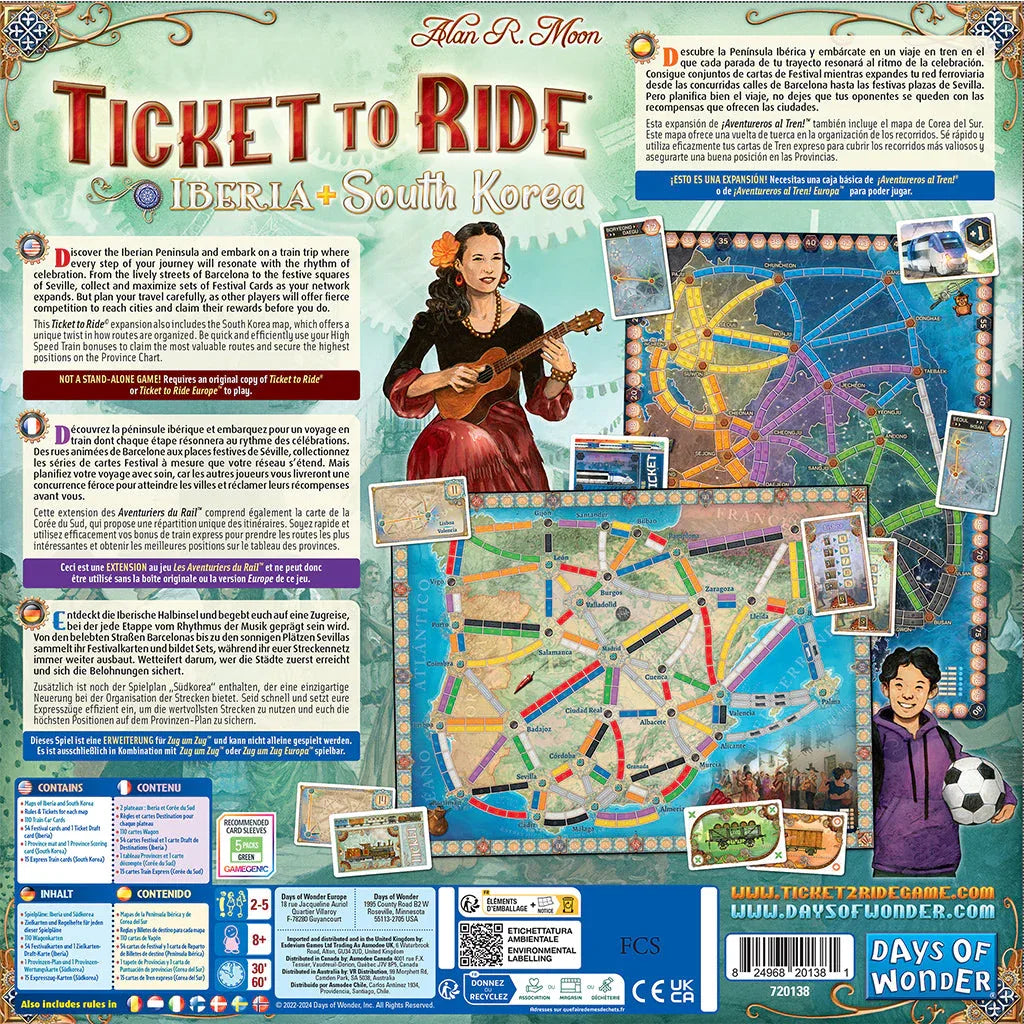 Ticket to Ride: Iberia & South Korea - Out of Play