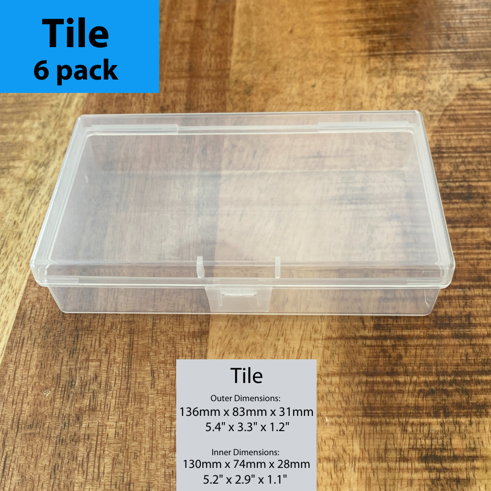 6 Pack BitsBins Tile | Measures 5.4" x 3.3" x 1.2" - Out of Play
