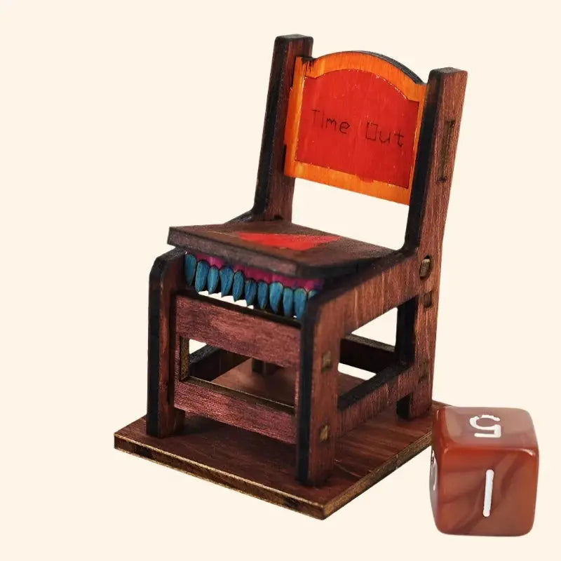 Time Out Chair Dice Jail Set of 4 - Out of Play Board Game Accessories