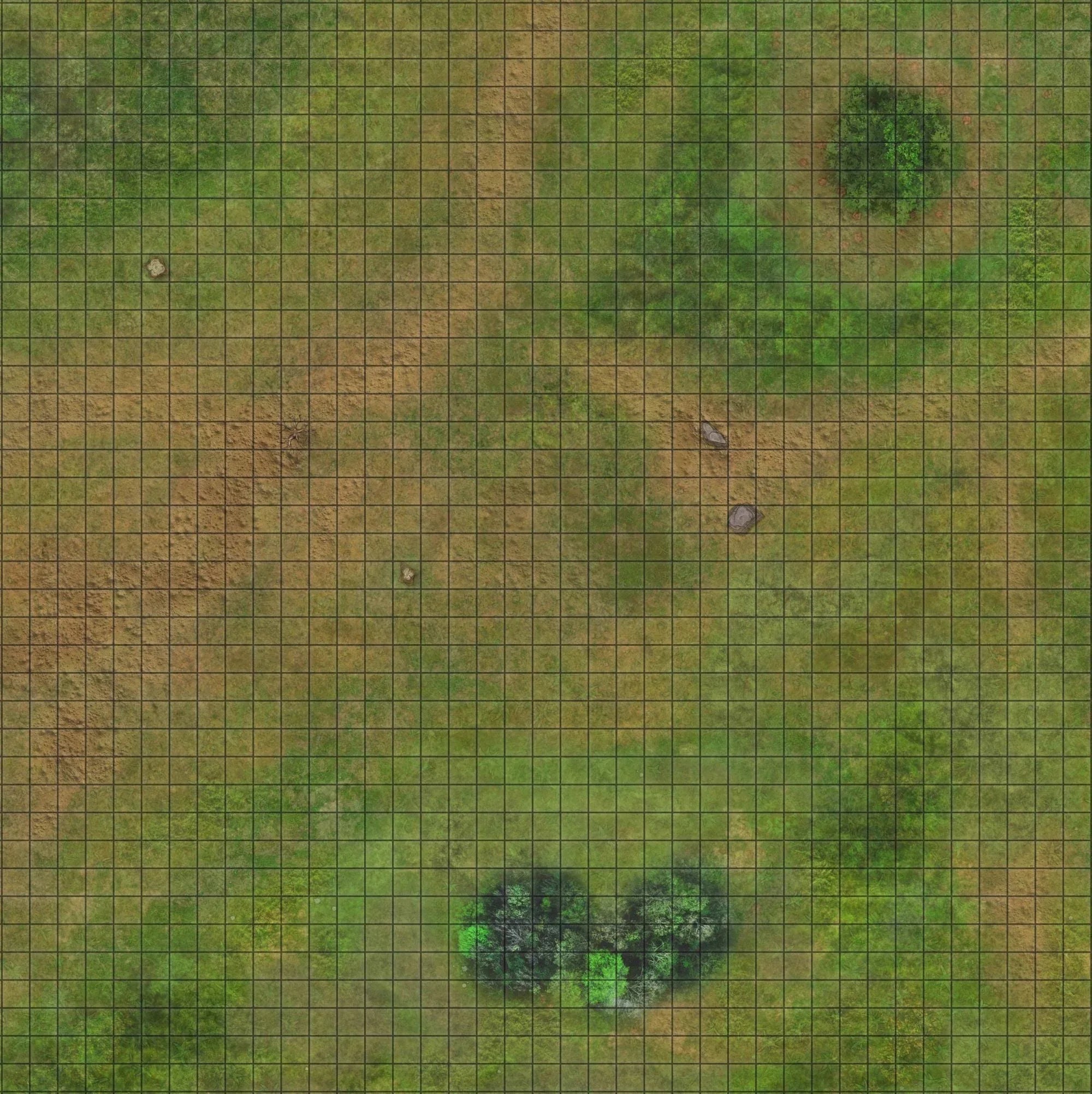 RPG Grid Mat - Snowy Tundra & Traveler's Road - Double Sided Neoprene Mat with Bag - Out of Play