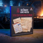 5th Edition Rules Pack - D&D 5e Magnetic Charts & Trackers for Game Master Screen - Out of Play