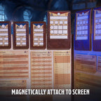 5th Edition Rules Pack - D&D 5e Magnetic Charts & Trackers for Game Master Screen - Out of Play
