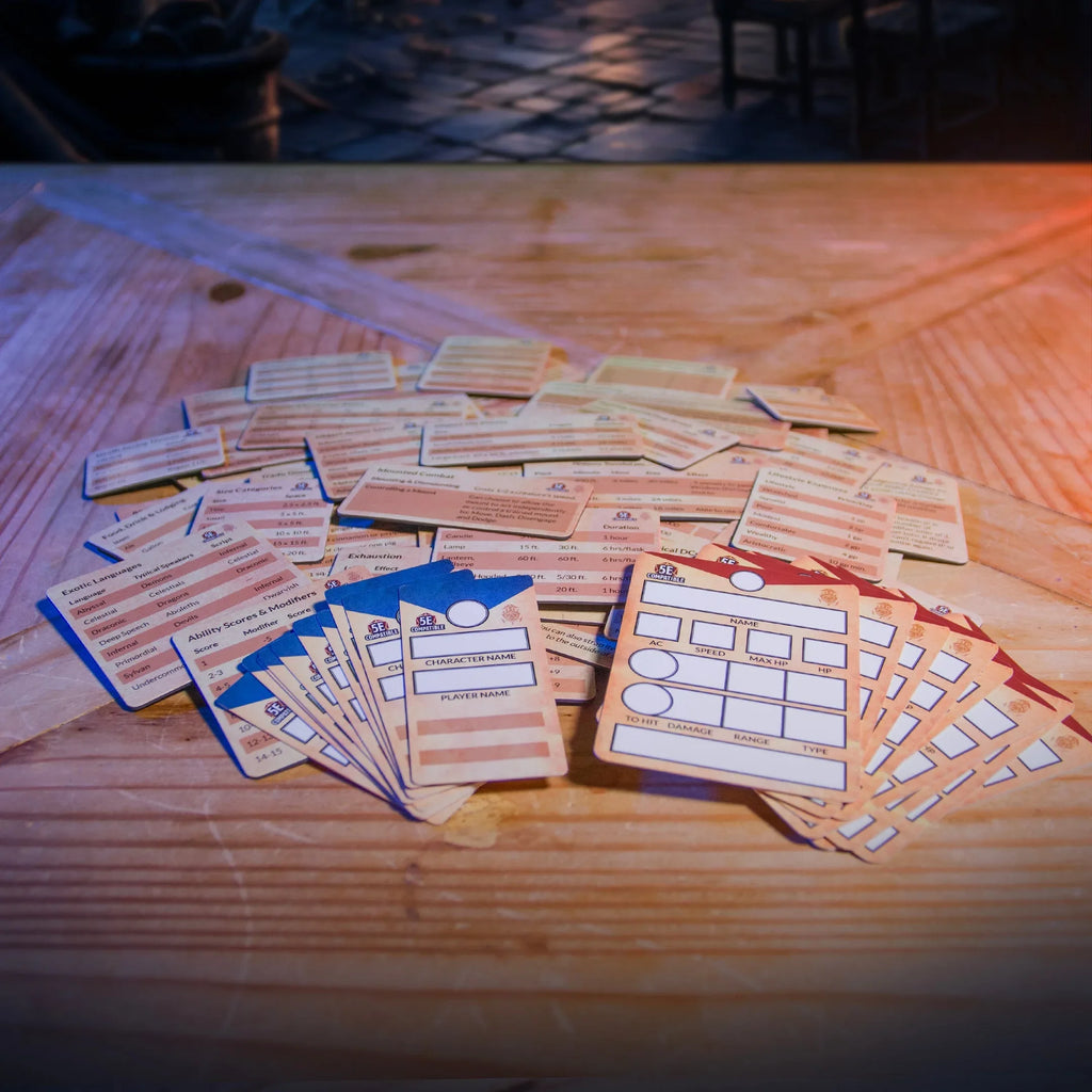 5th Edition Rules Pack - D&D 5e Magnetic Charts & Trackers for Game Master Screen - Out of Play