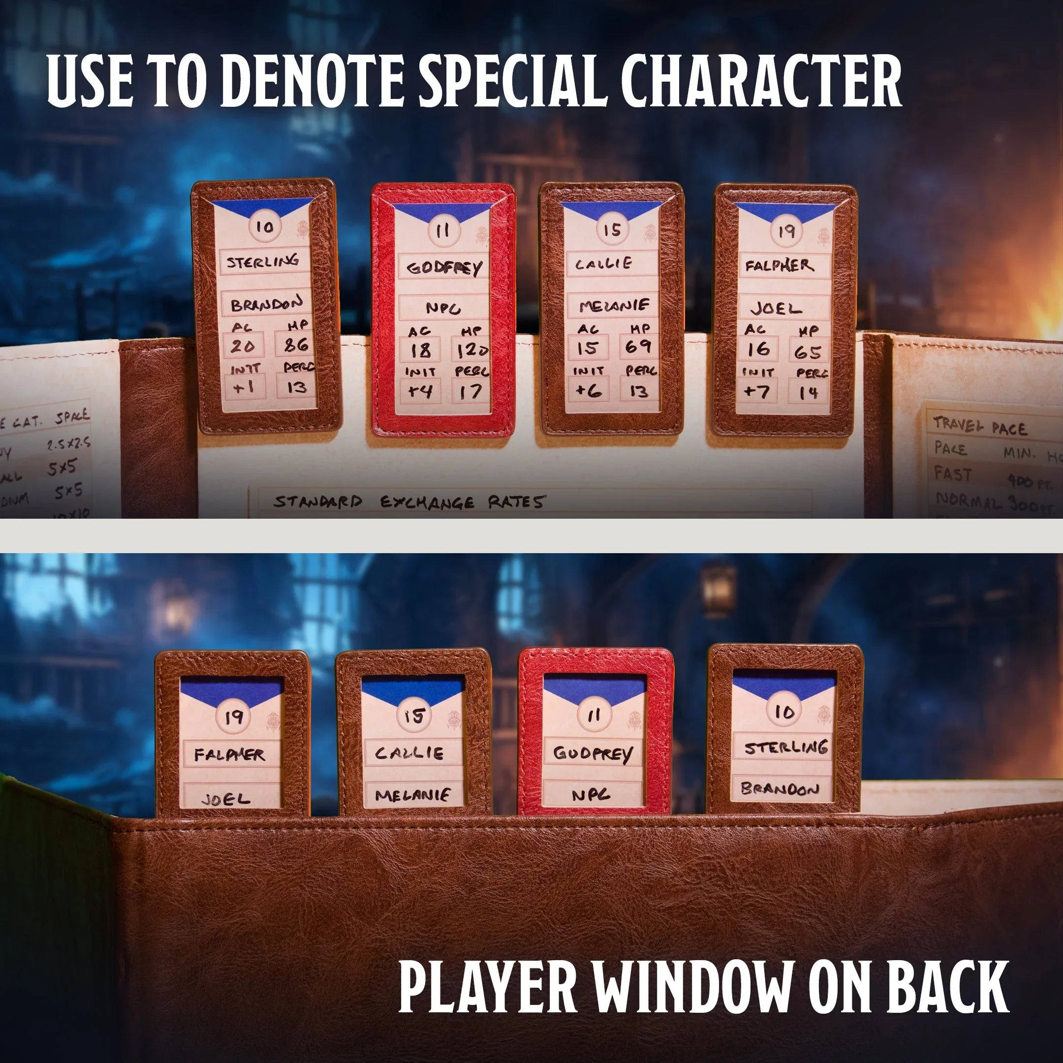 Initiative Trackers - Magnetic Turn Order Cards for D&D 5e and TTRPG Combat Management - Out of Play