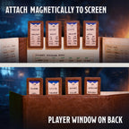 Initiative Trackers - Magnetic Turn Order Cards for D&D 5e and TTRPG Combat Management - Out of Play