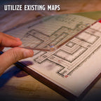Magnetic Map Pack - Dry-Erase Battle Maps for D&D Combat & Game Master Screen - Out of Play