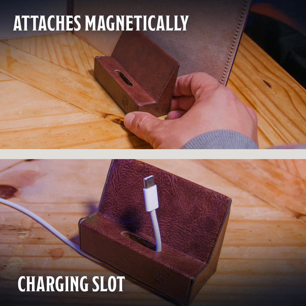 Magnetic Phone Holder - Digital Tools Mount for Game Master Screen & TTRPG Sessions - Out of Play