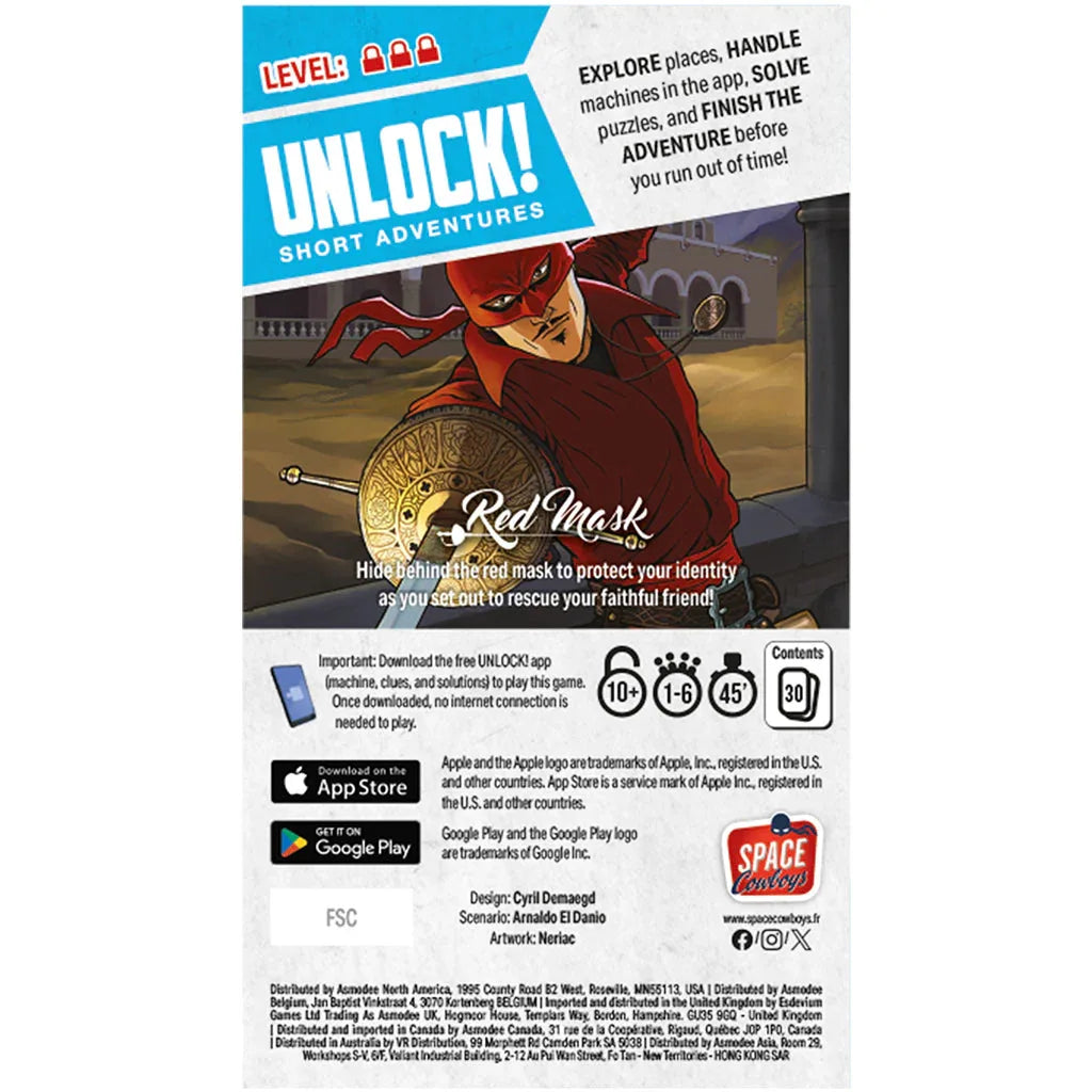 UNLOCK! Short Adventures 7: Red Mask - Out of Play