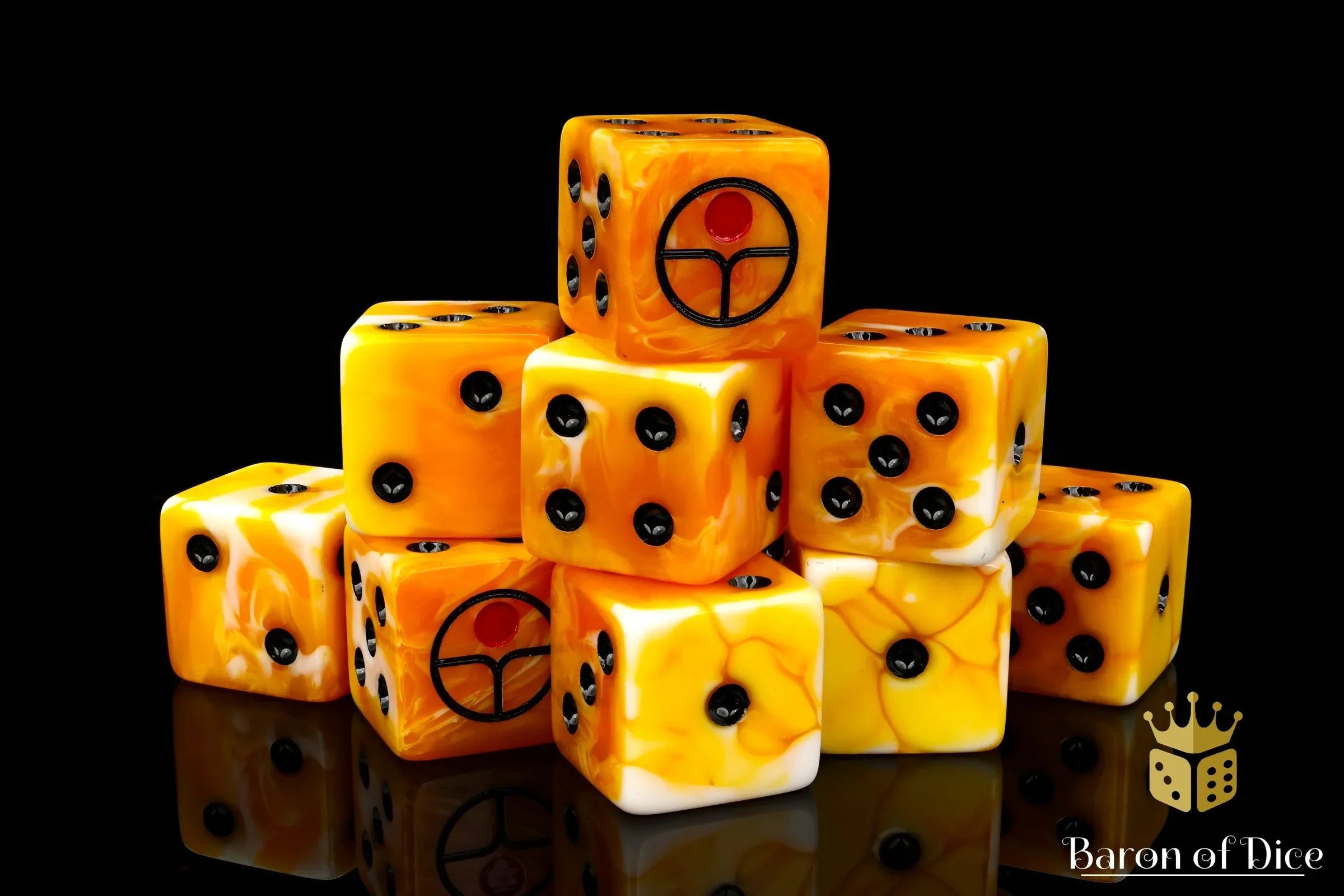 Universal Peace Dice - Ochre - Out of Play