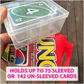 BitsBins Uno Card Deck Boxes: Stackable Design - Out of Play