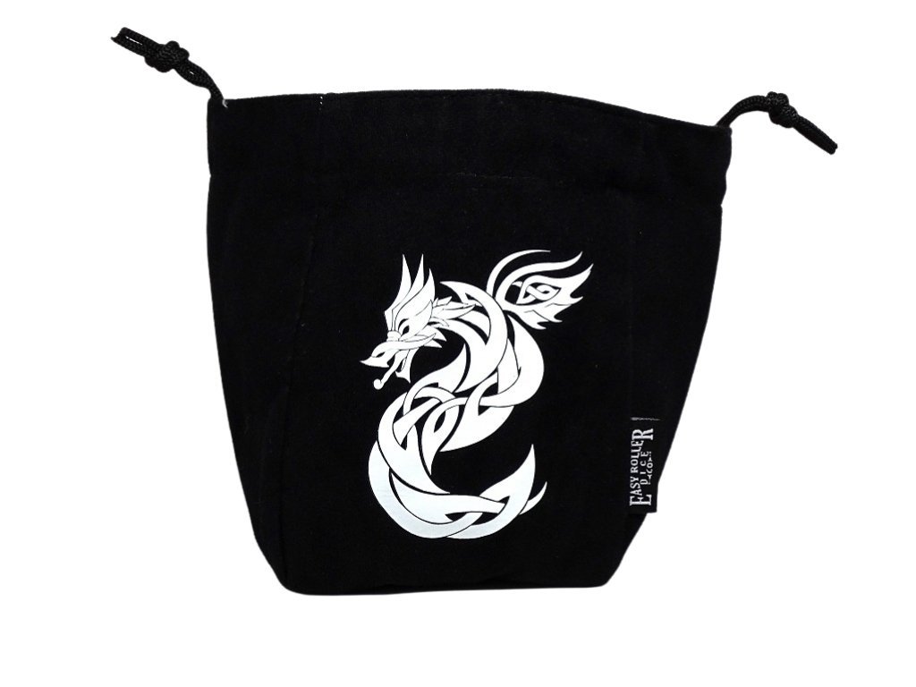 Celtic Knot Dragon Reversible Microfiber Self-Standing Large Dice Bag Easy Roller Dice Company