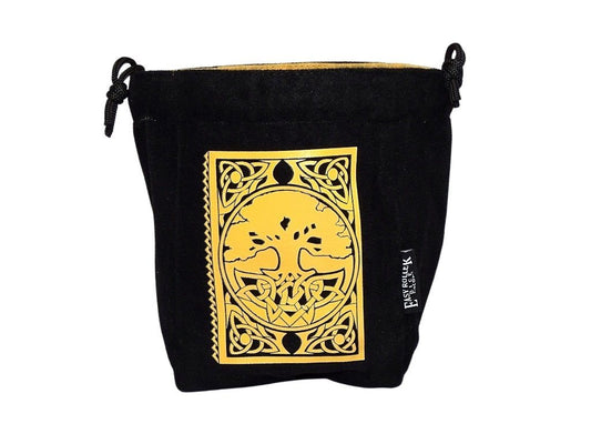 Spell Book Reversible Microfiber Self-Standing Large Dice Bag Easy Roller Dice Company