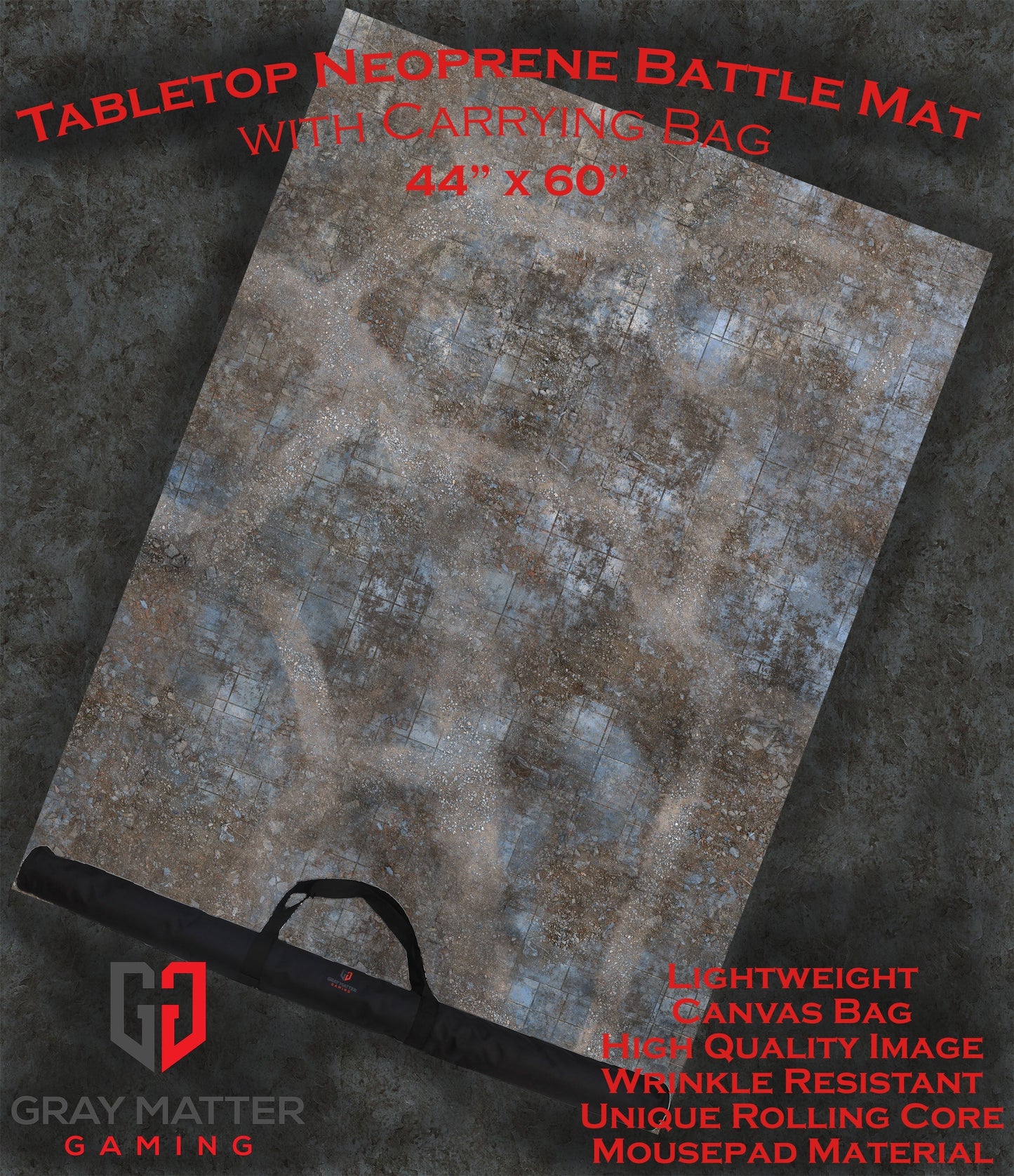 Urban Ruins - Neoprene Battle Mat - Baron of Dice - Out of Play